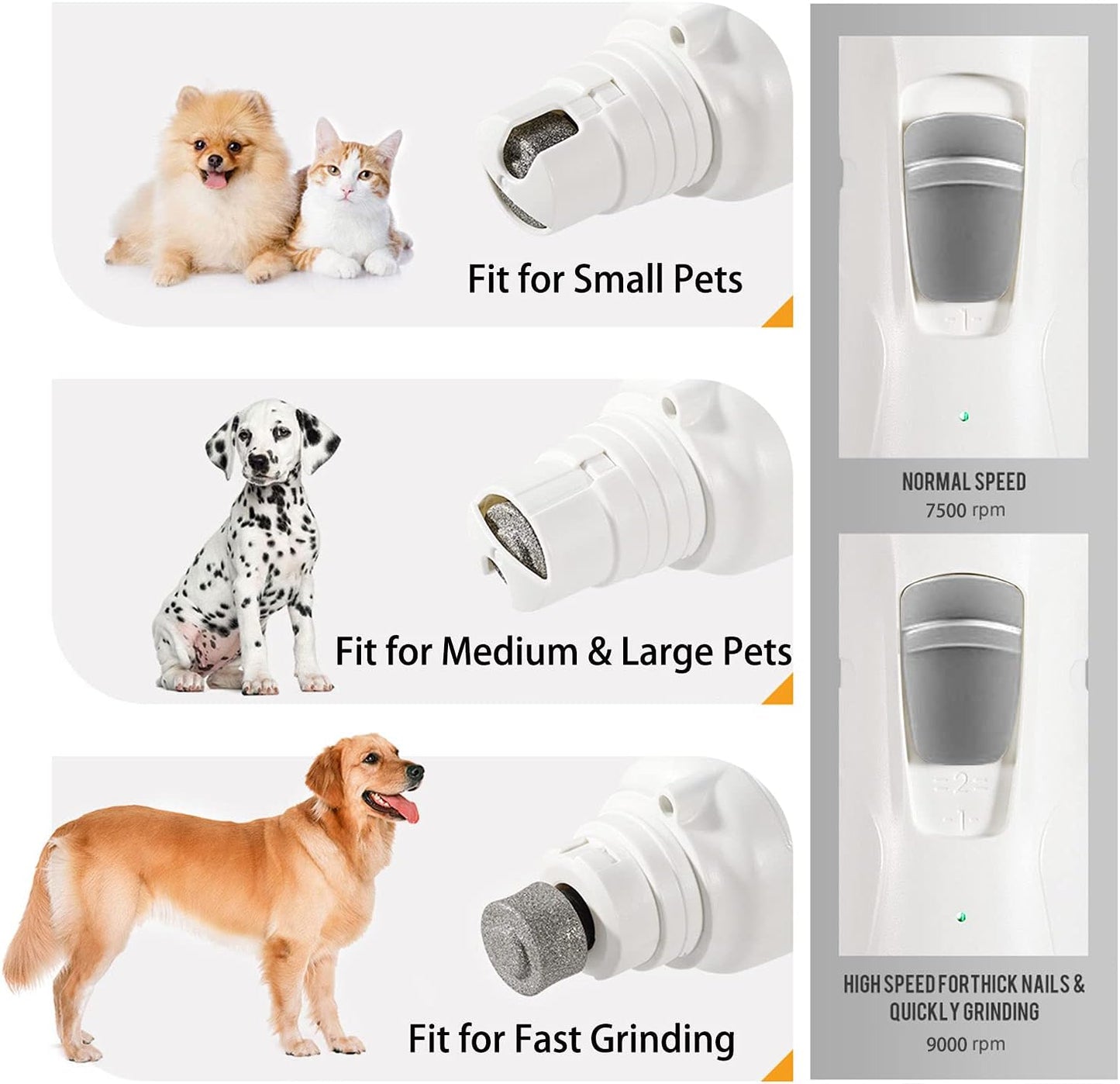 Ultra-Quiet LED Precision Pet Grinder
