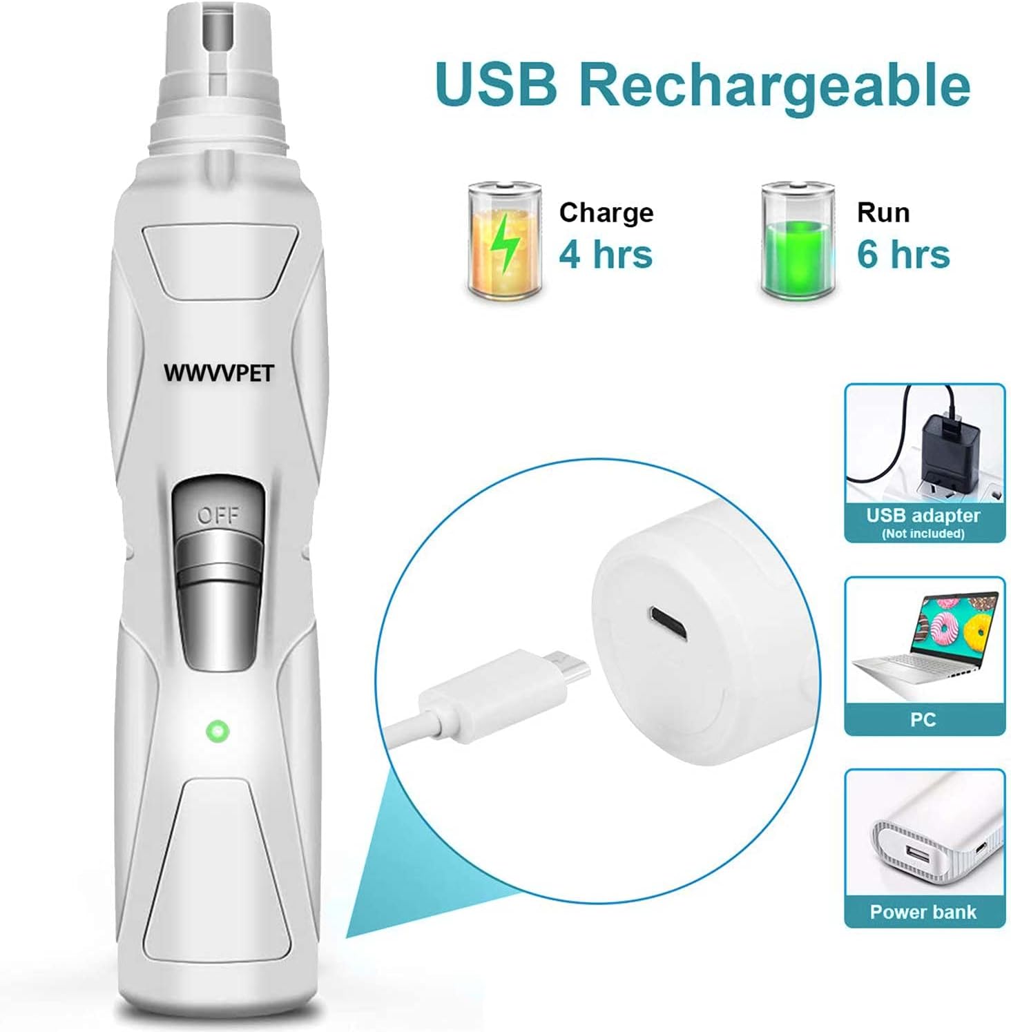 Ultra-Quiet LED Precision Pet Grinder