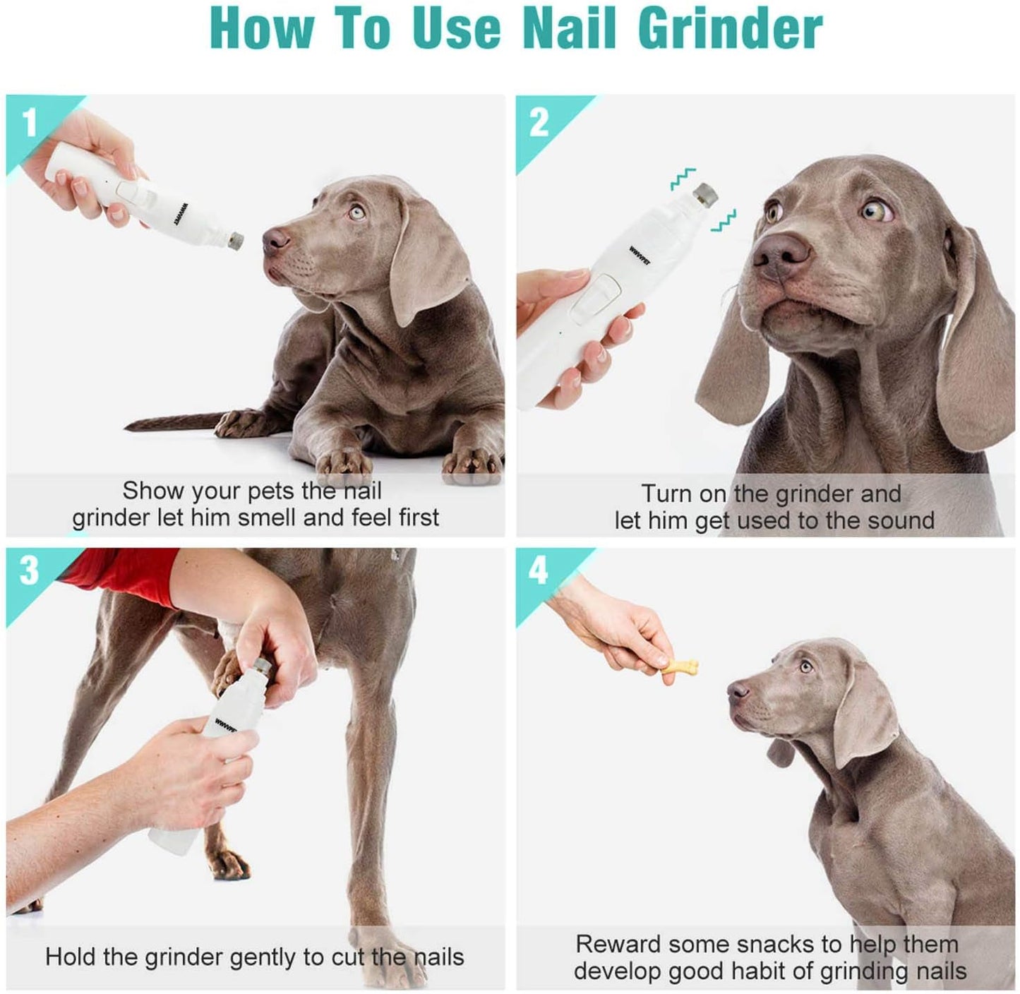 Ultra-Quiet LED Precision Pet Grinder