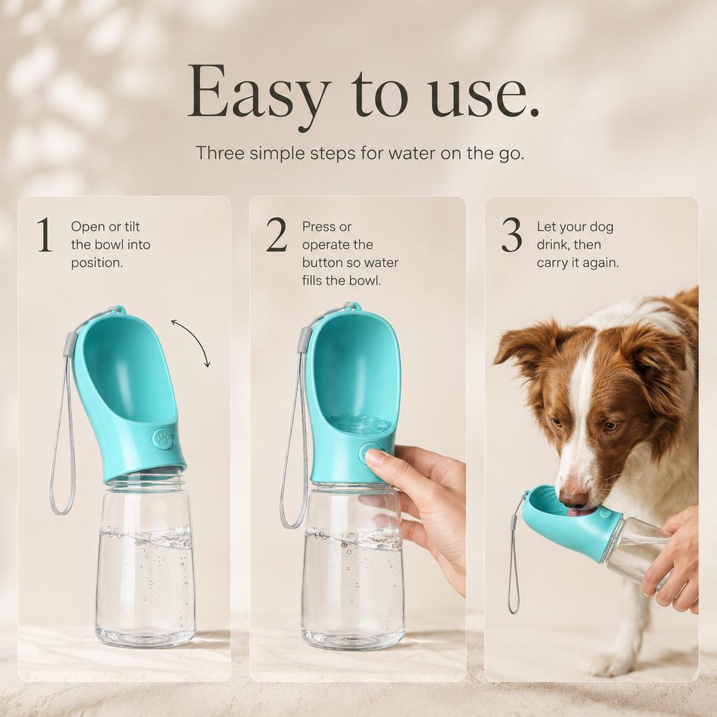 PawPerfect™ HydrateGo Travel Bottle