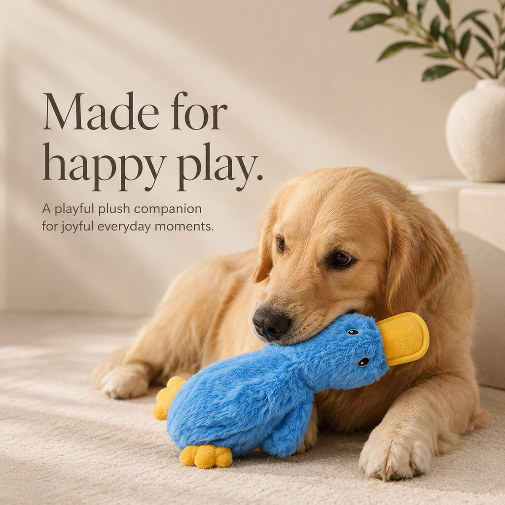 PawPerfect™ QuackCrinkle Squeaky Toy