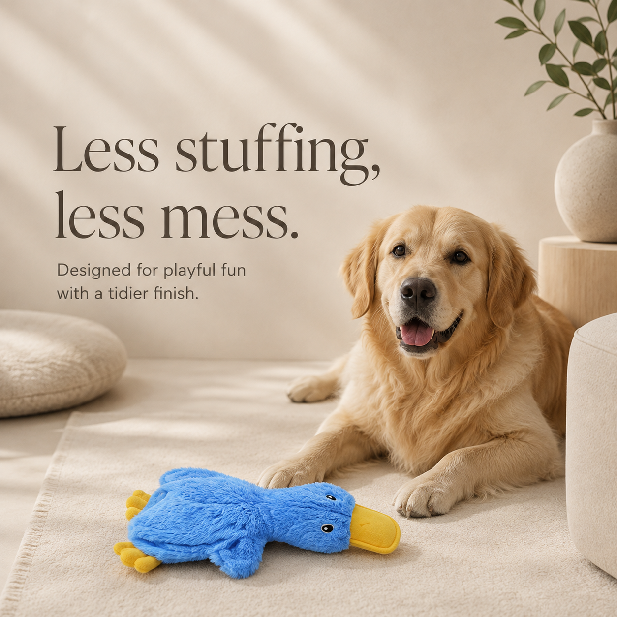 PawPerfect™ QuackCrinkle Squeaky Toy