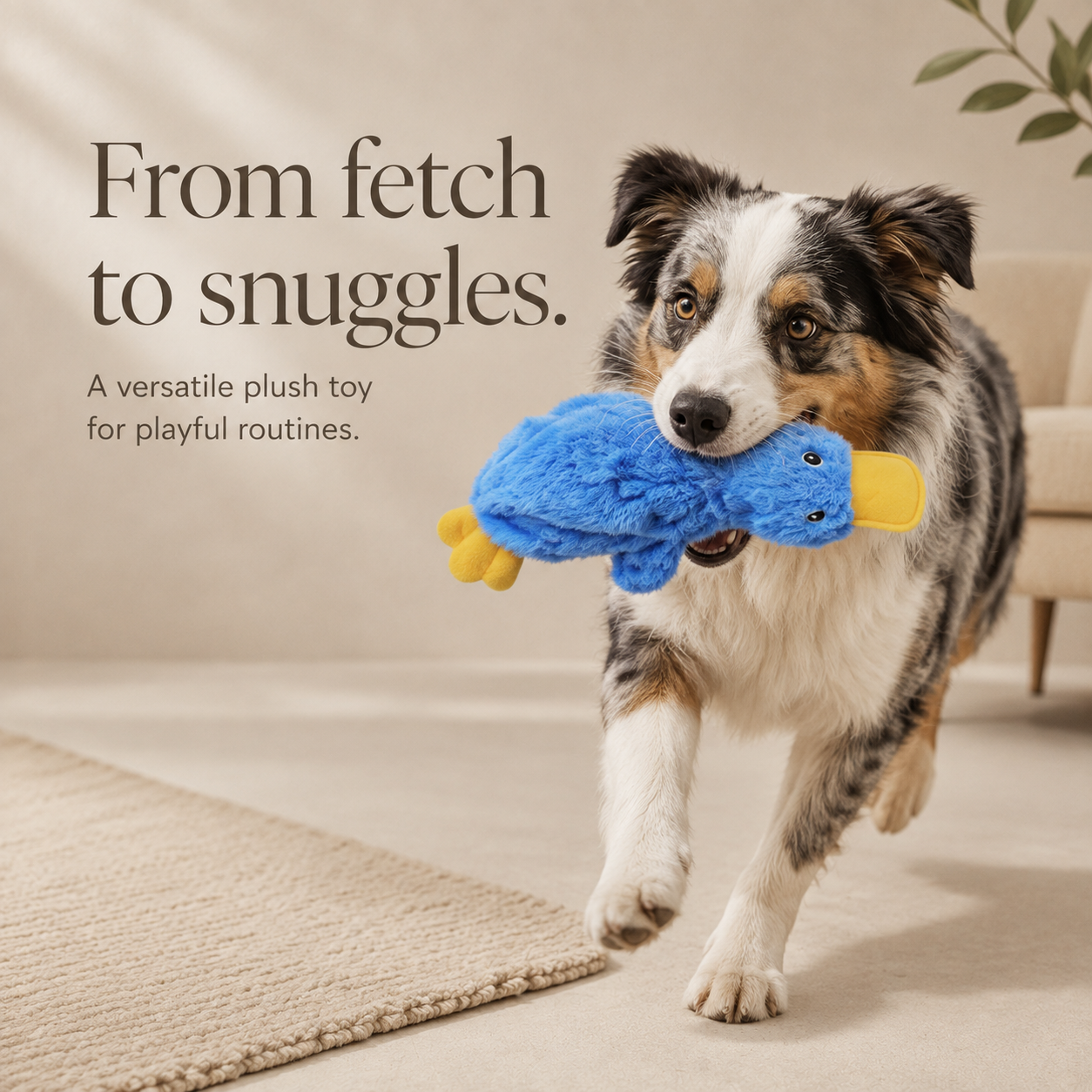 PawPerfect™ QuackCrinkle Squeaky Toy
