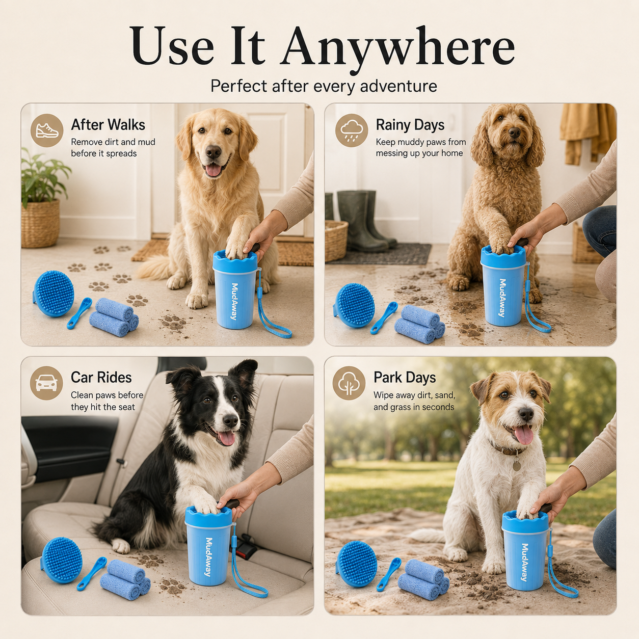 PawPerfect™ MudAway 7-in-1 Paw Care Kit